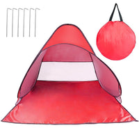 HKM-254227 Automatic UV-Protected Beach Tent for 2-3 People with Net Window and Storage Bag, Waterproof Design for Outdoor Activities