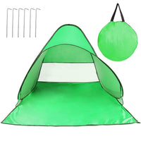 HKM-254227 Automatic UV-Protected Beach Tent for 2-3 People with Net Window and Storage Bag, Waterproof Design for Outdoor Activities