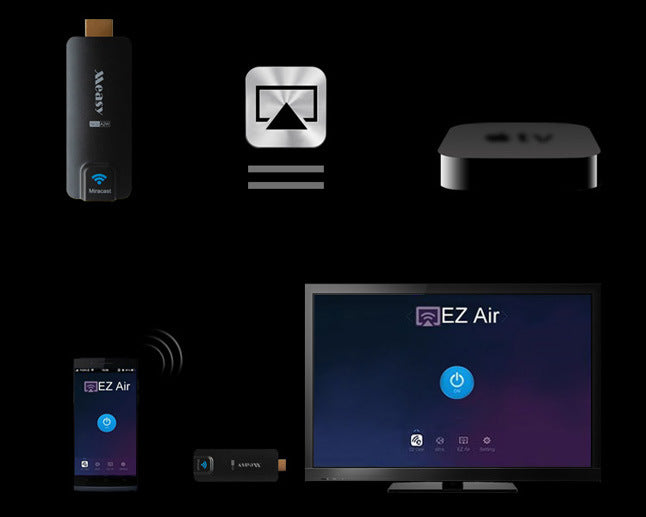 KTX-763923 HD WiFi Video Projector with Signal Synchronization for Enhanced Screen Viewing