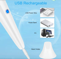 HKM-323923 Ultrasonic Electric Face Washing Brush with Pore Cleaner and Massage Functions - White, Green, Pink