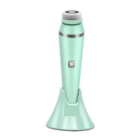 HKM-323923 Ultrasonic Electric Face Washing Brush with Pore Cleaner and Massage Functions - White, Green, Pink