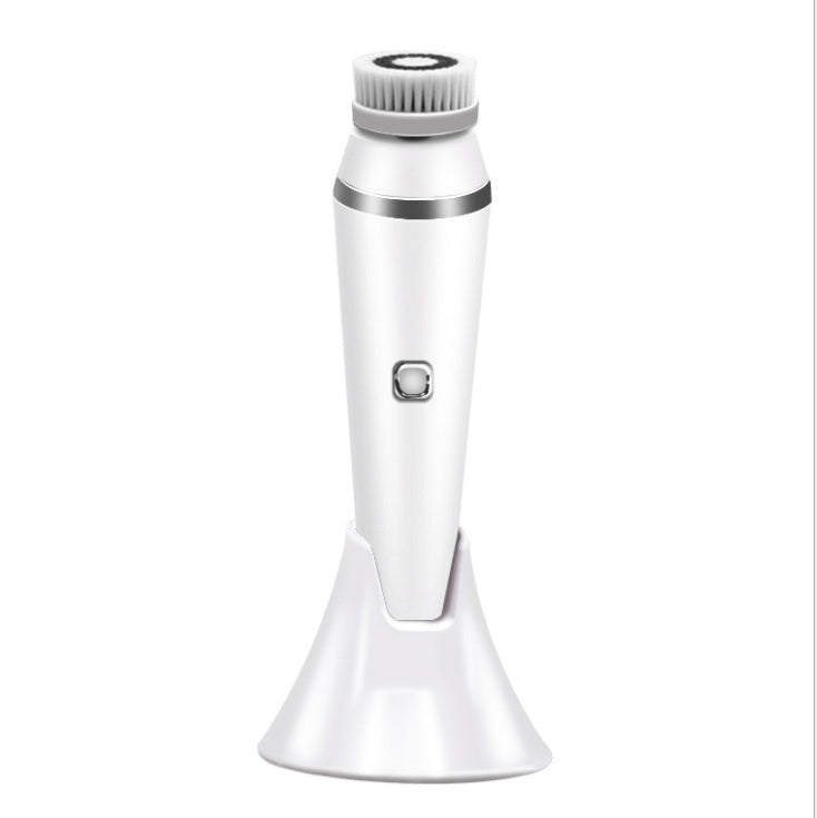HKM-323923 Ultrasonic Electric Face Washing Brush with Pore Cleaner and Massage Functions - White, Green, Pink