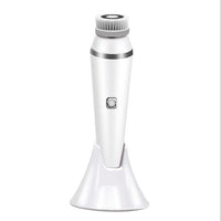 HKM-323923 Ultrasonic Electric Face Washing Brush with Pore Cleaner and Massage Functions - White, Green, Pink