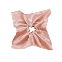 HKM-722579 Silk Square Hair Ring Accessories in Solid Colors - Navy Blue, Black, Gray Pink, Gold, Wine Red, Rose Gold, Light Brown