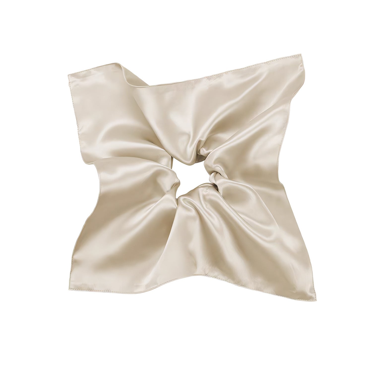 HKM-722579 Silk Square Hair Ring Accessories in Solid Colors - Navy Blue, Black, Gray Pink, Gold, Wine Red, Rose Gold, Light Brown