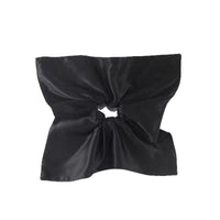 HKM-722579 Silk Square Hair Ring Accessories in Solid Colors - Navy Blue, Black, Gray Pink, Gold, Wine Red, Rose Gold, Light Brown