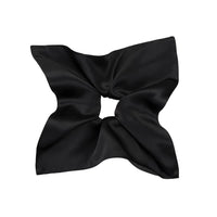 HKM-722579 Silk Square Hair Ring Accessories in Solid Colors - Navy Blue, Black, Gray Pink, Gold, Wine Red, Rose Gold, Light Brown