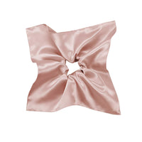 HKM-722579 Silk Square Hair Ring Accessories in Solid Colors - Navy Blue, Black, Gray Pink, Gold, Wine Red, Rose Gold, Light Brown