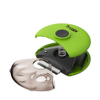 HKM-315027 Three-in-One Pet Comb Brush - Durable ABS/PC with Stainless Steel Design, Compact Size 98*95*35mm, Available in Orange and Green