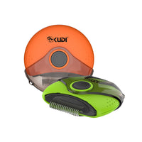 HKM-315027 Three-in-One Pet Comb Brush - Durable ABS/PC with Stainless Steel Design, Compact Size 98*95*35mm, Available in Orange and Green