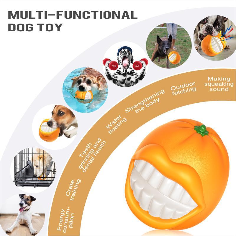 HKM-152467 Durable Dog Chew Toy with Built-in Sound Whistle - TPR Material for Medium to Large Breeds