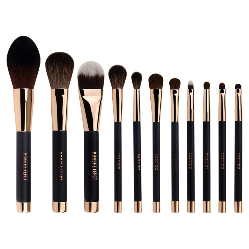 HKM-214739 Magnet Makeup Brush Set with Real Hair - Complete and Durable Tool Kit