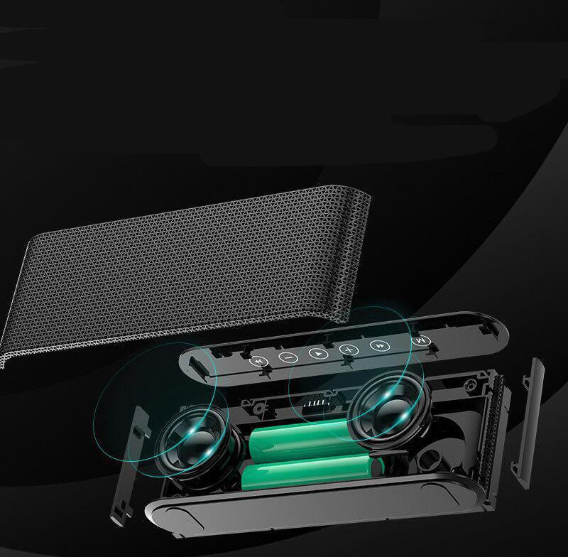 KTX-267027 Portable 8000mAh Power Bank and Mini Speaker with Dual Heavy Bass Speakers