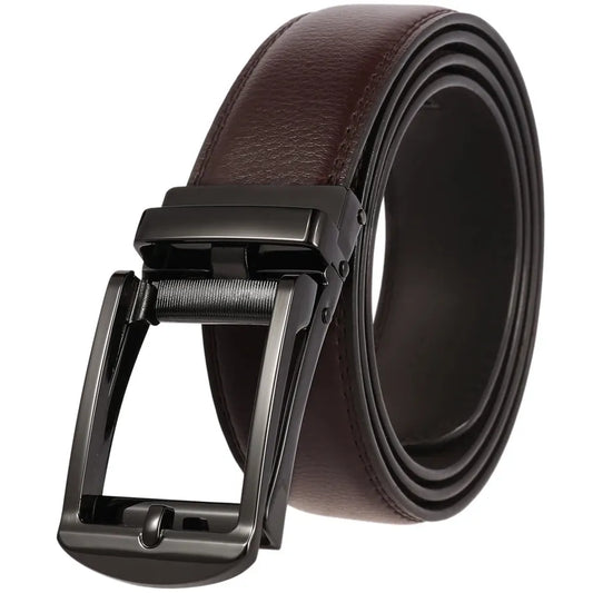 HKM-267411 3.5cm Automatic Flip Closure Buckle Belt for Men