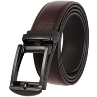 HKM-267411 3.5cm Automatic Flip Closure Buckle Belt for Men