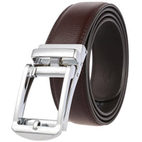 HKM-267411 3.5cm Automatic Flip Closure Buckle Belt for Men
