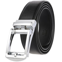 HKM-267411 3.5cm Automatic Flip Closure Buckle Belt for Men