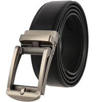 HKM-267411 3.5cm Automatic Flip Closure Buckle Belt for Men