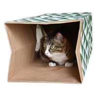 HKM-740307 Kraft Paper Cat Tunnel - 61.5 x 27 x 22 cm, Durable and Fun for Playtime