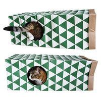 HKM-740307 Kraft Paper Cat Tunnel - 61.5 x 27 x 22 cm, Durable and Fun for Playtime