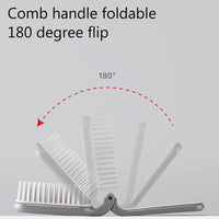 HKM-378259 Foldable Pet Brush for Travel, Soft Toothed Comb for Dogs and Cats