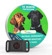HKM-182931 Flea and Tick Prevention Collar for Dogs – Adjustable Black, Dark Pink, and Green Color Options