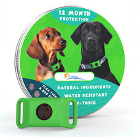 HKM-182931 Flea and Tick Prevention Collar for Dogs – Adjustable Black, Dark Pink, and Green Color Options