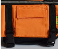 HKM-244051 Pet Life Jacket for Dogs - Durable Oxford Cloth and Nylon Fabric, Strong Buoyancy, Bright Orange Color