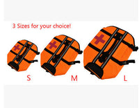 HKM-244051 Pet Life Jacket for Dogs - Durable Oxford Cloth and Nylon Fabric, Strong Buoyancy, Bright Orange Color