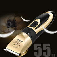 HKM-163539 Professional Pet Grooming Clipper with Electric Nail Trimmer, 5-Speed Adjustable Blade, and Limit Combs for Dogs and Cats