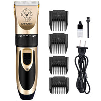 HKM-163539 Professional Pet Grooming Clipper with Electric Nail Trimmer, 5-Speed Adjustable Blade, and Limit Combs for Dogs and Cats