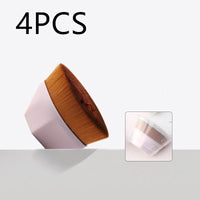 HKM-720915 Soft Synthetic Fiber Foundation and Blush Brush for Loose Powder Makeup