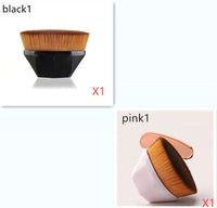 HKM-720915 Soft Synthetic Fiber Foundation and Blush Brush for Loose Powder Makeup