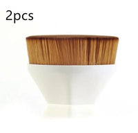 HKM-720915 Soft Synthetic Fiber Foundation and Blush Brush for Loose Powder Makeup