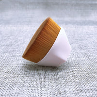 HKM-720915 Soft Synthetic Fiber Foundation and Blush Brush for Loose Powder Makeup