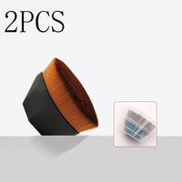HKM-720915 Soft Synthetic Fiber Foundation and Blush Brush for Loose Powder Makeup