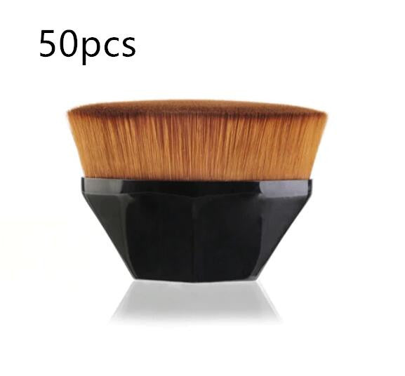 HKM-720915 Soft Synthetic Fiber Foundation and Blush Brush for Loose Powder Makeup
