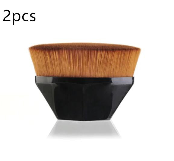 HKM-720915 Soft Synthetic Fiber Foundation and Blush Brush for Loose Powder Makeup