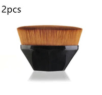 HKM-720915 Soft Synthetic Fiber Foundation and Blush Brush for Loose Powder Makeup