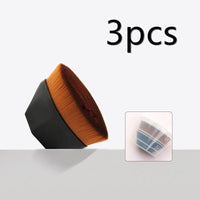 HKM-720915 Soft Synthetic Fiber Foundation and Blush Brush for Loose Powder Makeup