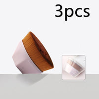 HKM-720915 Soft Synthetic Fiber Foundation and Blush Brush for Loose Powder Makeup