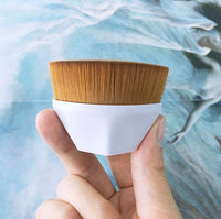 HKM-720915 Soft Synthetic Fiber Foundation and Blush Brush for Loose Powder Makeup