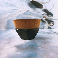 HKM-720915 Soft Synthetic Fiber Foundation and Blush Brush for Loose Powder Makeup