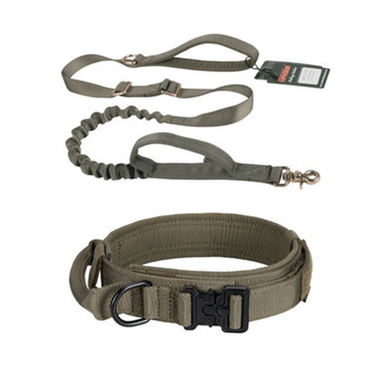 HKM-233491 Durable Medium Dog Rope Traction Leash with Padded Collar Options