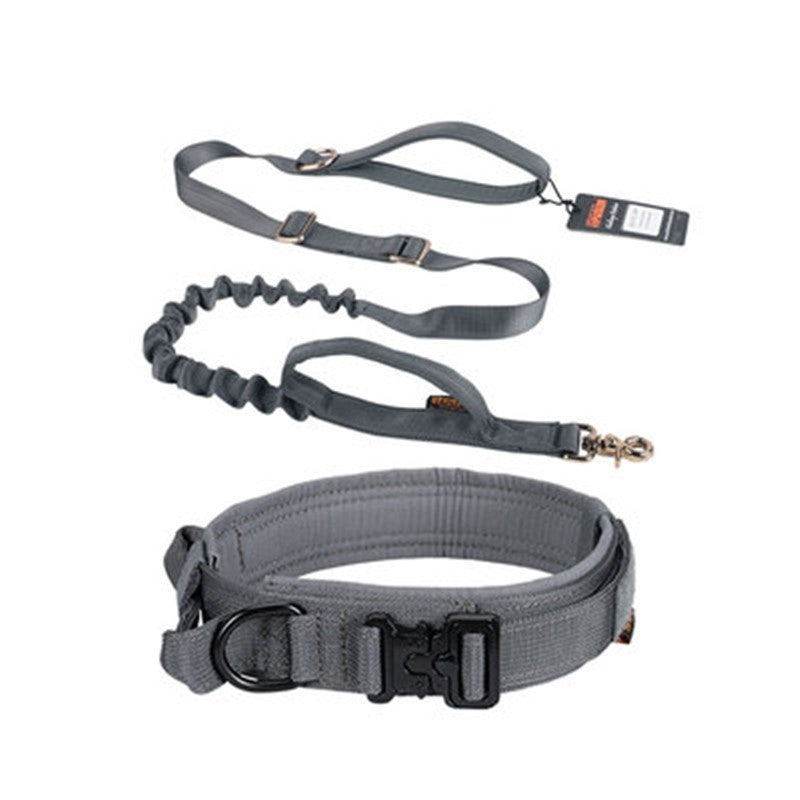 HKM-233491 Durable Medium Dog Rope Traction Leash with Padded Collar Options