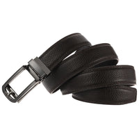 HKM-757779 Hollow Automatic Buckle Men's Cowhide Belt, Model LY33-22349-5