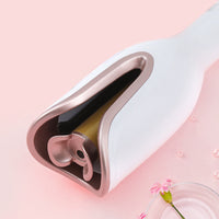 HKM-008275 Automatic Hair Curler with 21mm-30mm Ceramic Barrel, 4 Temperature Settings, Spiral Design for Quick Styling