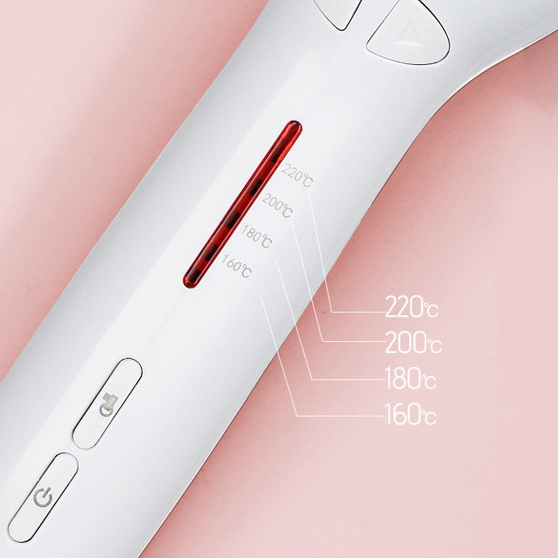 HKM-008275 Automatic Hair Curler with 21mm-30mm Ceramic Barrel, 4 Temperature Settings, Spiral Design for Quick Styling