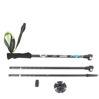 HKM-225747 Lightweight Carbon Fiber Folding Trekking Pole with Three-Section Telescopic Design