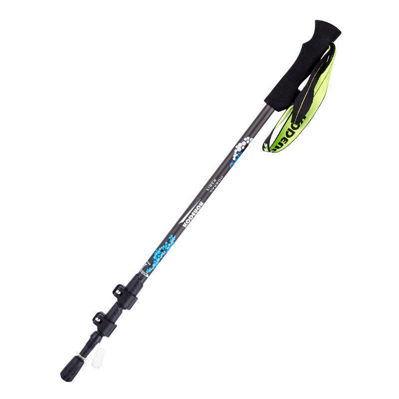 KTX-225747 Lightweight Carbon Fiber Folding Trekking Pole with Three-Section Telescopic Design